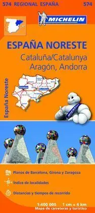 Mapa Regional Cataluña,/Catalunya, Aragón, Andorra