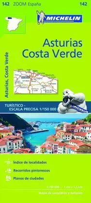 Mapa Zoom Asturias, Costa Verde 2017
