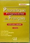 Phonétique Progressive Du Français - 2ª Édition - 4 Cd Audio Collectifs - Niveau