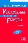 Vocabulaire Progressif Du Français. niveau Intermediaire Test Evaluation