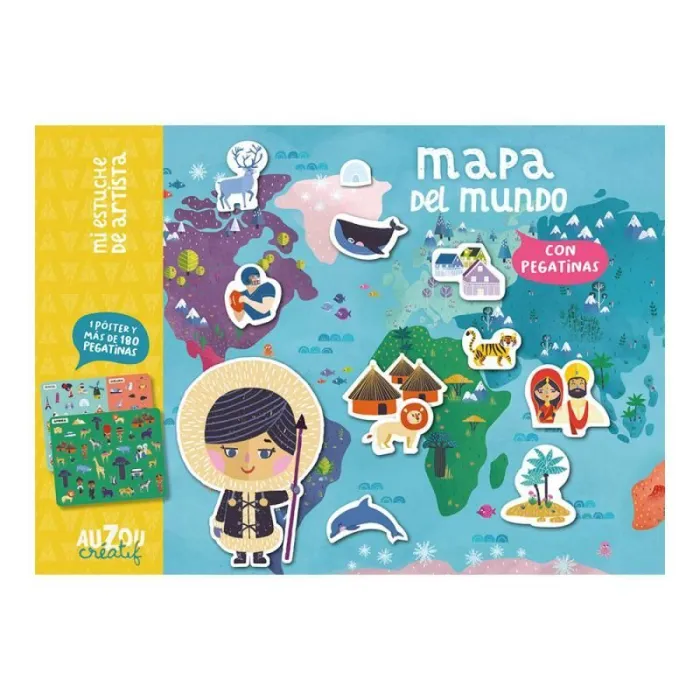 Estuche Artista: Mapa del Mundo.