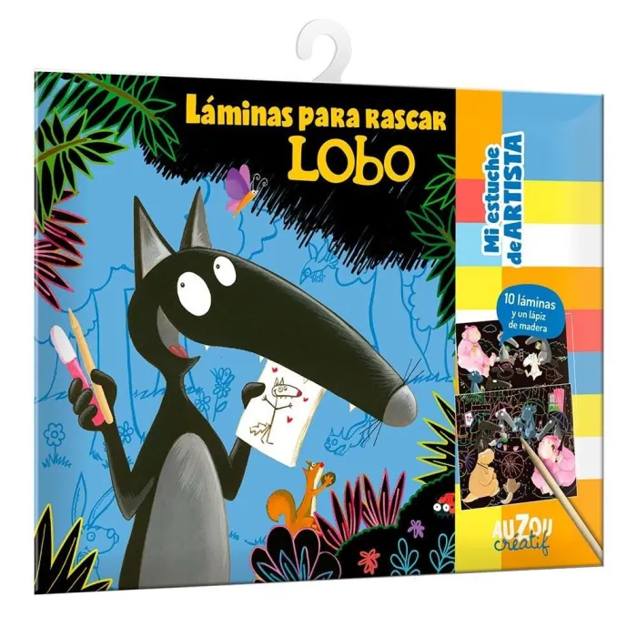 Láminas para Rascar. Lobo