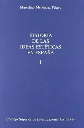 Historia de las Ideas Estéticas en España ( 2 Vols. )
