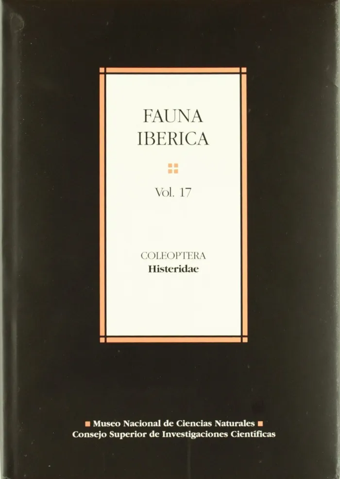 Fauna Ibérica Nº17. Coleoptera Histeridae