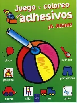 Juego y Coloreo con Adhesivos. ¡A Jugar!