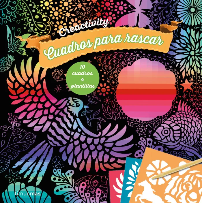 Creactivity. Cuadros para Rascar. Arco Iris