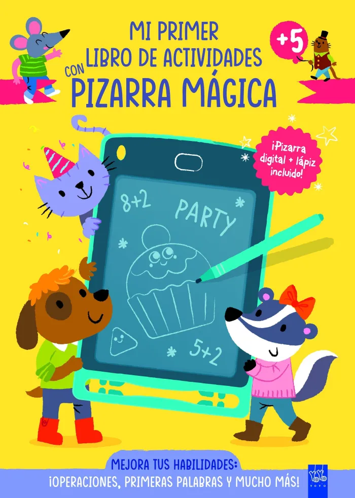 Mi Primer Libro de Actividades con Pizarra Mágica. Amarillo