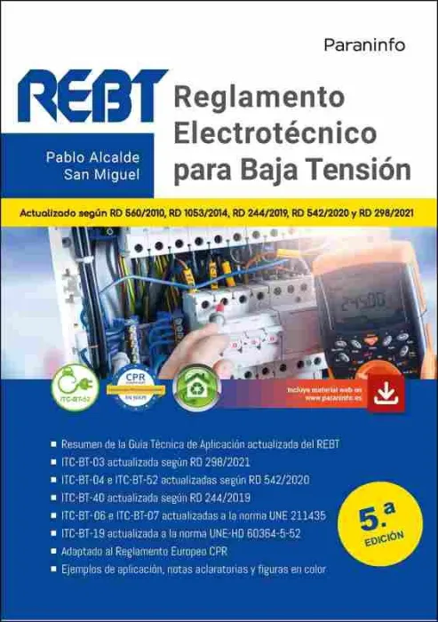Reglamento Electrotecnico para Baja Tension 5. ª Edicion 2021