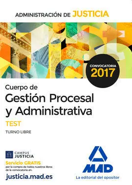 Test Cuerpo de Gestión Procesal y Administrativa de la Administración de Justicia