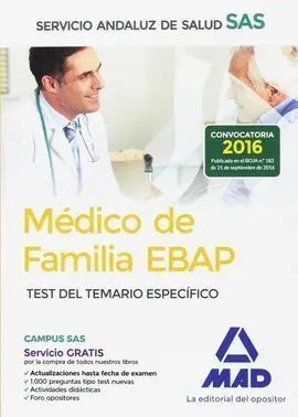 Médico de Familia Ebap del Servicio Andaluz de Salud. Test