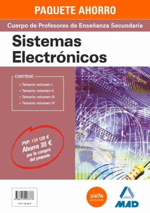 Paquete Ahorro Profesores de Secundaria Sistemas Electrónicos