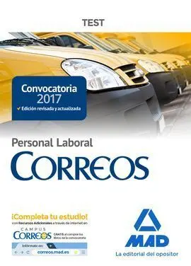 Personal Laboral de Correos y Telégrafos. Test