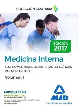 Medicina Interna Vol 1 Test Comentados 2017