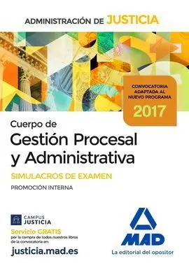 Cuerpo Gestion Procesal y Administrativa Simulacros Examen 2017