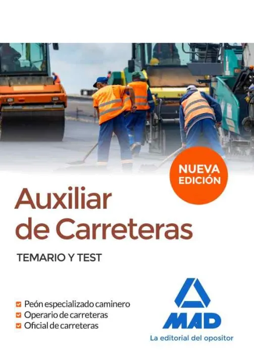 Auxiliar de Carreteras : Temario y Test