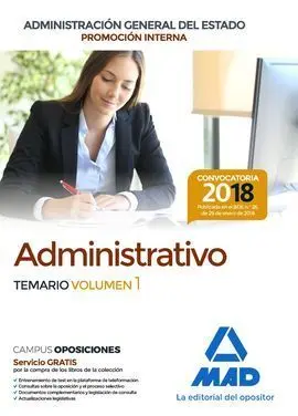 Administrativo de la Administración General del Estado (Promoción Interna)