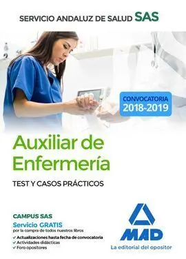 Test y Casos Practicos Auxiliar Enfermeria Sas 2018