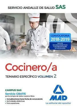 Cocinero/A 2018 Sas Servicio Andaluz Salud