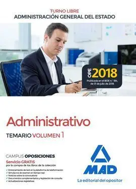 Adminiistrativo del Estado Vol. I Turno Libre