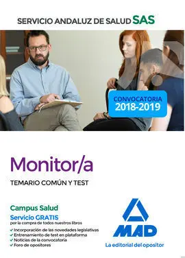 Monitor del Servicio Andaluz de Salud. Temario Común y Test
