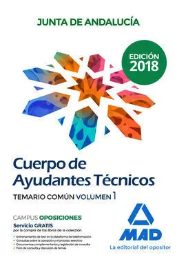 Temario 1 Ayundantes Técnicos 2018 Cuerpo Junta Andalucía