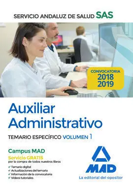 Auxiliar Administrativo del Servicio Andaluz de Salud. Temario Específico Volume