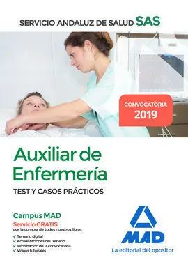 Auxiliar Enfermería del Servicio Andaluz de Salud. Test y Casos Prácticos