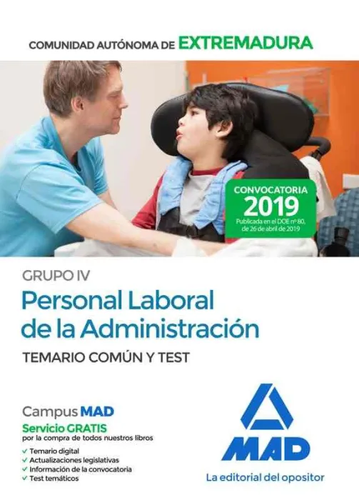 Grupo Iv Personal Laboral de la Administración de la Comunidad Autónoma de Extre