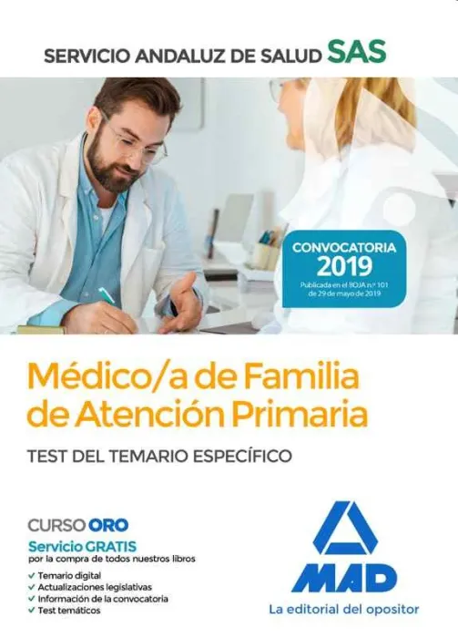 Médico de Familia de Atención Primaria. Test de Temario Específico