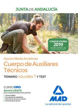 Cuerpo de Auxiliares Tecnicos Junta de Andalucia Opcion Medio Ambiente Temario V