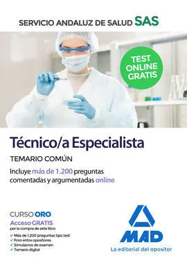 Tecnico/A Especialista del Servicio Andaluz de Salud. Temario Común
