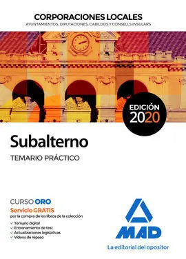 Subalterno : Corporaciones Locales : Ayuntamientos, Diputaciones, Cabildos y con