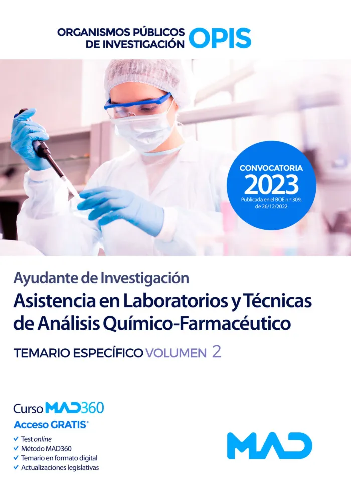 Ayudante de Investigación Asistencia en Laboratorios y Técnicas de Análisis Químico-Farmacéutico