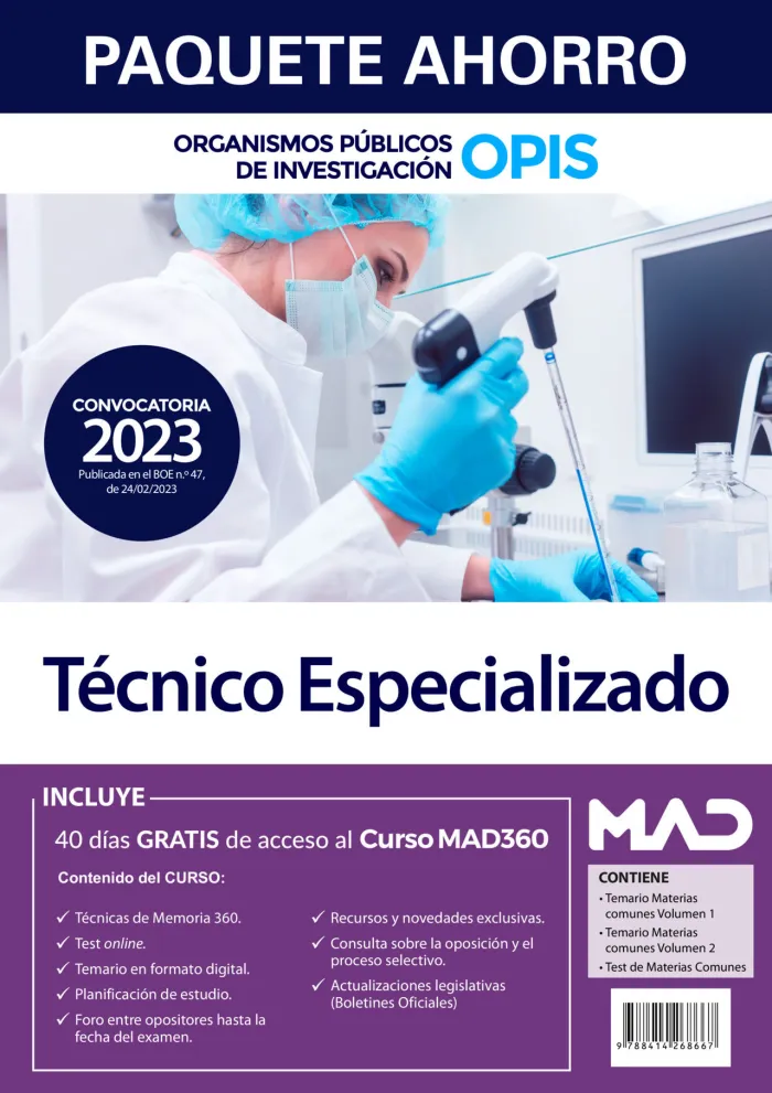 Paquete Ahorro Técnico/A Especializado/A