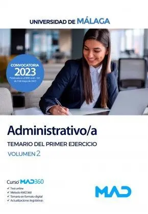 Administrativo/A Universidad de Málaga Volumen 2