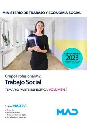 Trabajo Social (Grupo Profesional M2) Ministerio de Trabajo y Economía Social. T