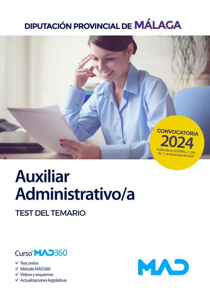 Auxiliar Administrativo;A Test del Temario