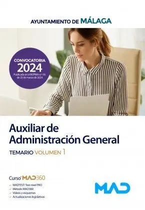 Auxiliar Administracion General Temario 1 Ayto Malaga