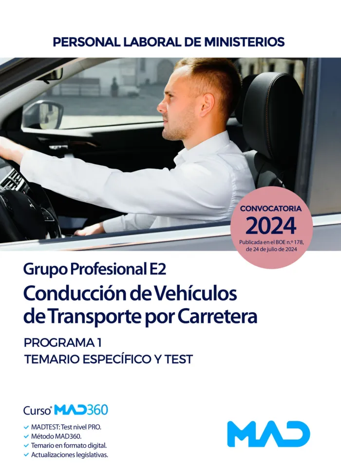 Temario Especifico;Test Conduccion Vehiculos Transporte Carretera