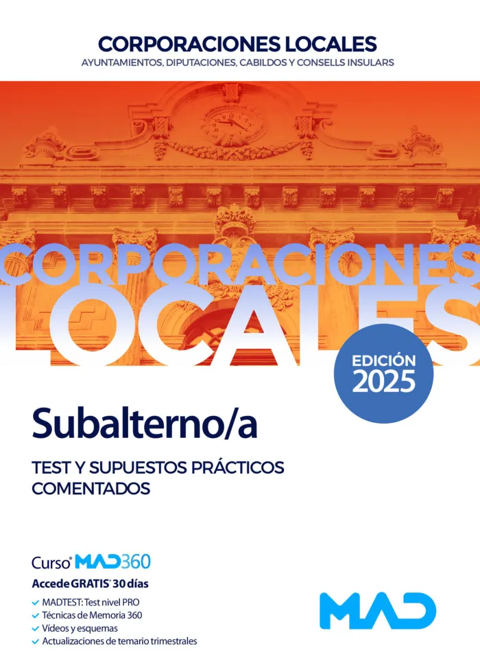 Subalterno/A de Ayuntamientos, Diputaciones y Otras Corporaciones Locales