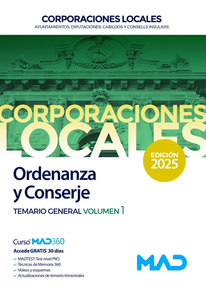 Ordenanza y Conserje de Ayuntamientos, Diputaciones y Otras Corporaciones Locales