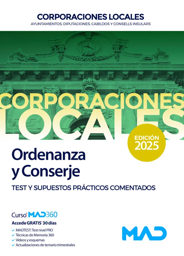 Ordenanza y Conserje de Ayuntamientos, Diputaciones y Otras Corporaciones Locales
