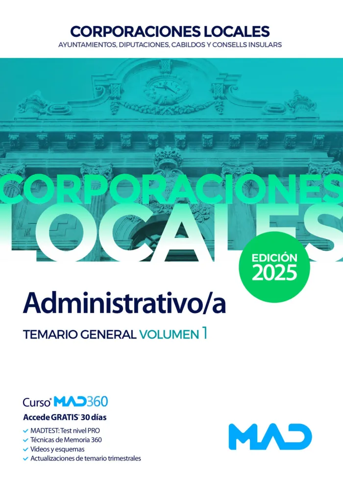Administrativo/A de Ayuntamientos, Diputaciones y Otras Corporaciones Locales
