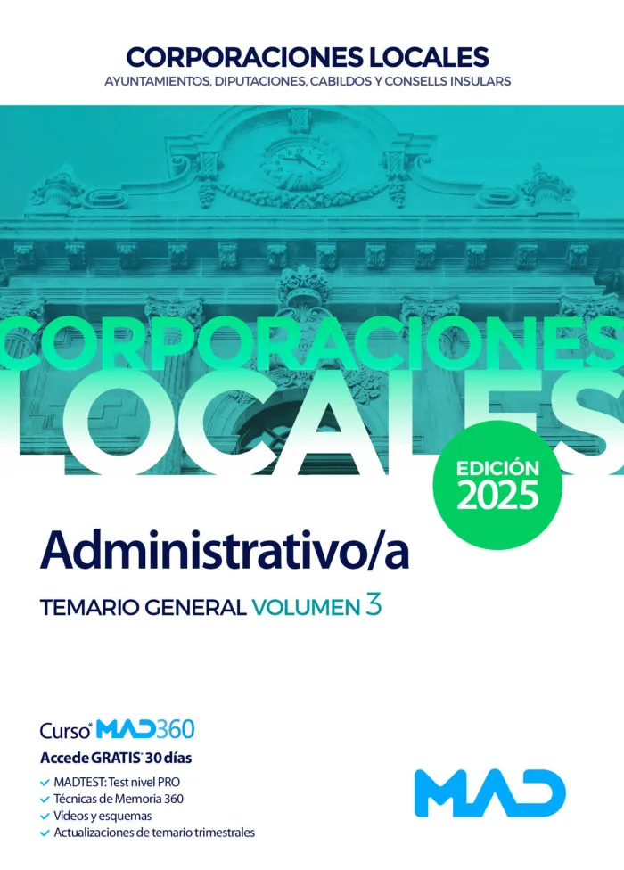 Administrativo/A de Ayuntamientos, Diputaciones y Otras Corporaciones Locales