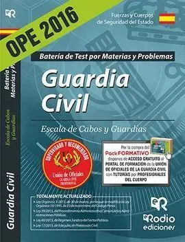 Guardia Civil. Escala de Cabos y Guardias. Batería de Test por Materias y Proble