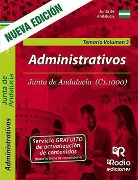 Administrativos de la Junta de Andalucia (C1. 1000). Temario. Vol