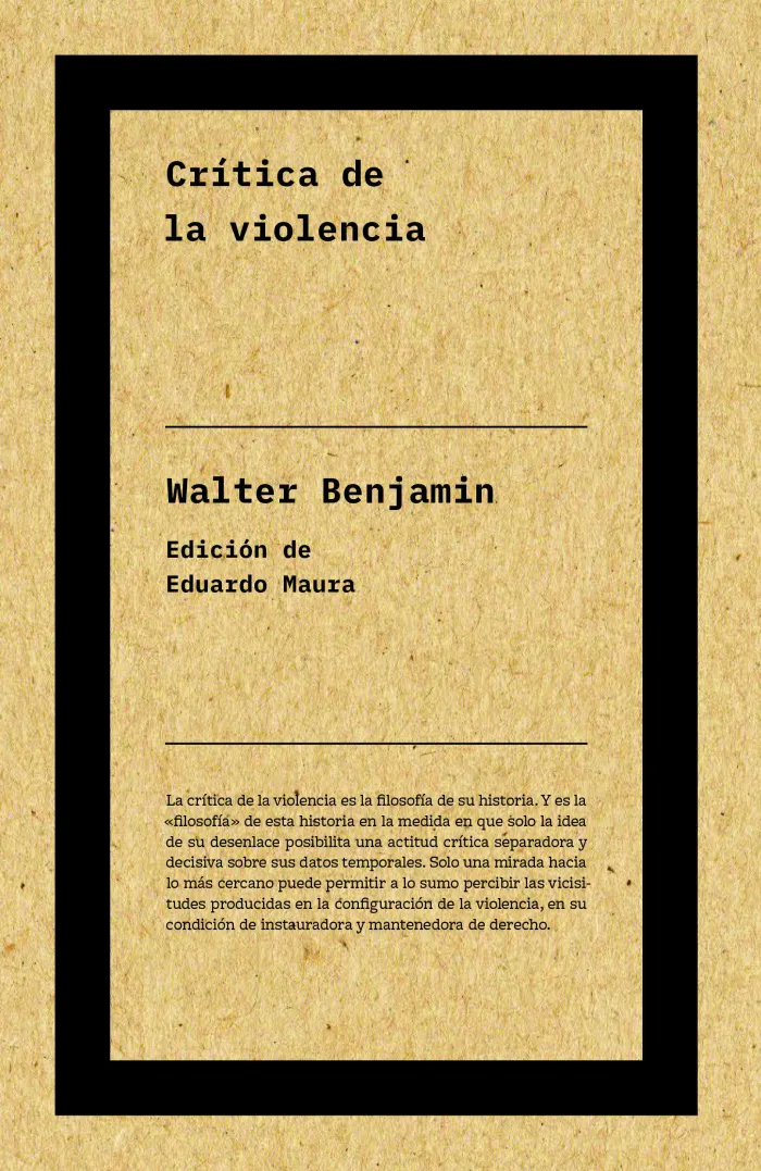 Crítica de la Violencia