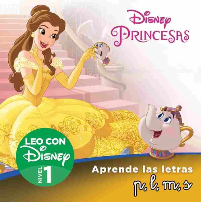 Bella. Aprende las Letras P,L,M,S (Leo con Disney - Nivel 1)