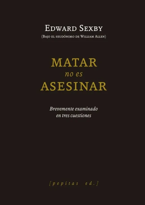 Matar no Es Asesinar