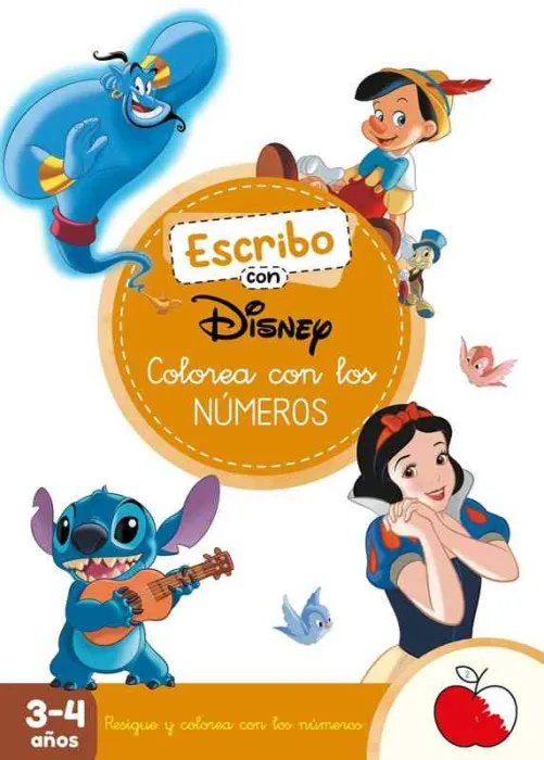 Escribo con Disney. Colorea con los Números